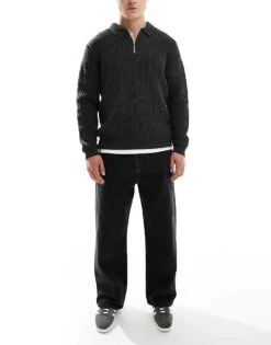 Pull&Bear Baggy Loose Fit Jean In Black For Men -Pull&Bear Sales 207384528 1 black 1