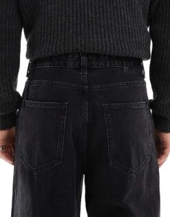 Pull&Bear Baggy Loose Fit Jean In Black For Men -Pull&Bear Sales 207384528 4