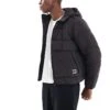 Pull&Bear Lightweight Puffer Jacket With Hood In Black For Men 1 Pull&Bear Lightweight Puffer Jacket With Hood In Black For Men -Pull&Bear Sales 207384537 1 black