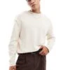 Pull&Bear Raw Seam Knitted Jumper In Ecru For Men Neutral -Pull&Bear Sales 207384596 1 neutral