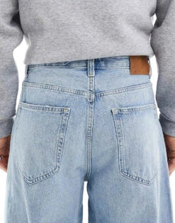Pull&Bear Baggy Loose Fit Jean In Light Blue For Men -Pull&Bear Sales 207384623 5