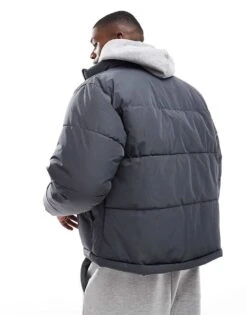 Pull&Bear Padded Puffer Jacket In Grey For Men 9 Pull&Bear Padded Puffer Jacket In Grey For Men -Pull&Bear Sales 207408809 3