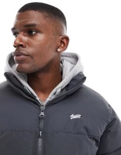 Pull&Bear Padded Puffer Jacket In Grey For Men 10 Pull&Bear Padded Puffer Jacket In Grey For Men -Pull&Bear Sales 207408809 4