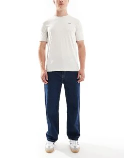 Pull&Bear Baggy Fit Jeans In Dark Blue For Men