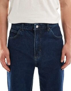 Pull&Bear Baggy Fit Jeans In Dark Blue For Men -Pull&Bear Sales 207408812 5