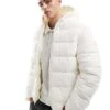 Pull&Bear Puffer Jacket With Hood In Off White For Men Offwhite -Pull&Bear Sales 207408887 1 offwhite
