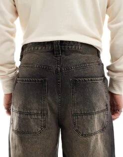 Pull&Bear Skater Fit Jeans In Washed Brown For Men -Pull&Bear Sales 207443977 4