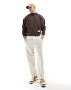 Pull&Bear Graphic Printed Sweatshirt In Washed Brown For Men -Pull&Bear Sales 207443992 2