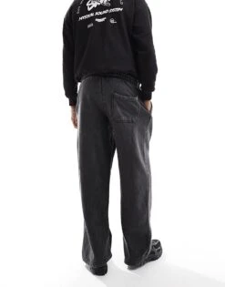 Pull&Bear Skater Fit Jogger In Charcoal For Men 12 Pull&Bear Skater Fit Jogger In Charcoal For Men -Pull&Bear Sales 207480203 5