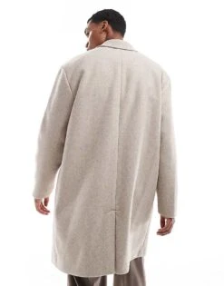 Pull&Bear Overcoat In Beige For Men Neutral -Pull&Bear Sales 207480210 3