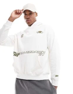 Pull&Bear STWD Printed Hoodie In White For Men -Pull&Bear Sales 207480217 4