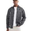 Pull&Bear Checked Shirt In Black For Men -Pull&Bear Sales 207480296 1 black