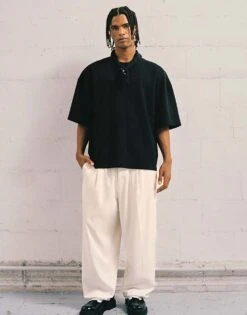 Pull&Bear Premium Boxy T-shirt In Black For Men -Pull&Bear Sales 207510613 3