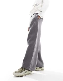 Pull&Bear Skater Fit Jogger In Grey For Men