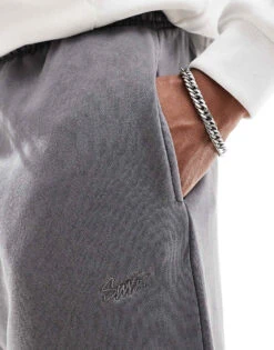 Pull&Bear Skater Fit Jogger In Grey For Men 11 Pull&Bear Skater Fit Jogger In Grey For Men -Pull&Bear Sales 207510615 4