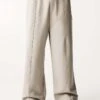 Pull&Bear Wide Leg Tailored Trousers In Ecru For Men Neutral 2 Pull&Bear Wide Leg Tailored Trousers In Ecru For Men Neutral -Pull&Bear Sales 207510641 1 neutral