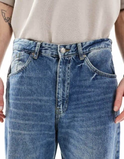 Pull&Bear Loose Fit Jean In Mid Blue For Men 12 Pull&Bear Loose Fit Jean In Mid Blue For Men -Pull&Bear Sales 207510649 5