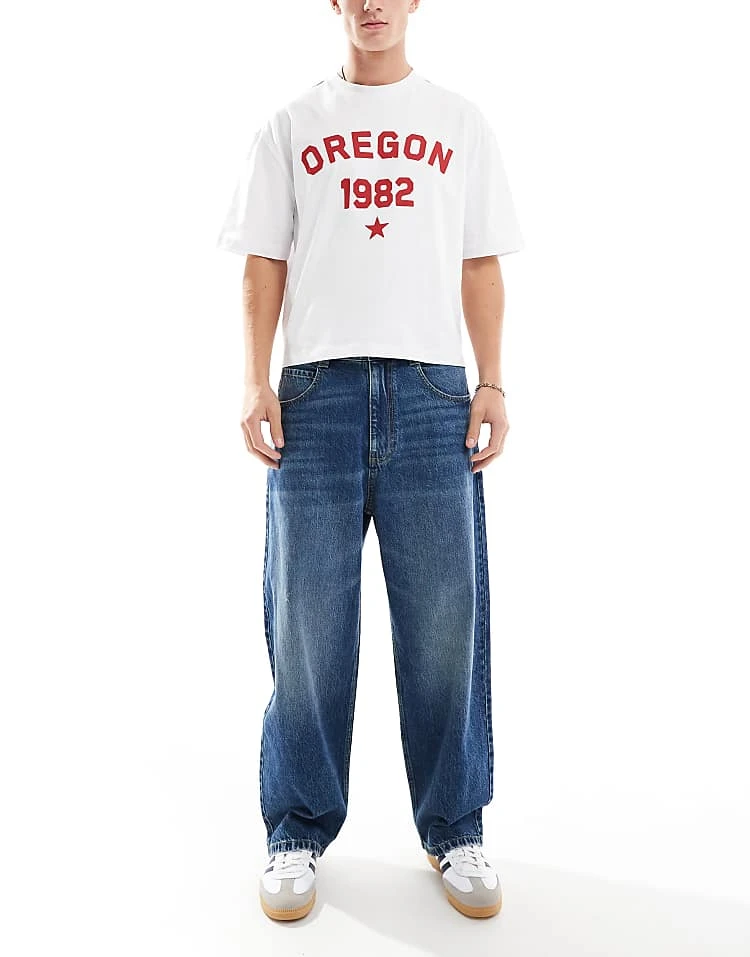 Pull&Bear STWD Waistband Skater Jean In Blue For Men 8 Pull&Bear STWD Waistband Skater Jean In Blue For Men - Image 6