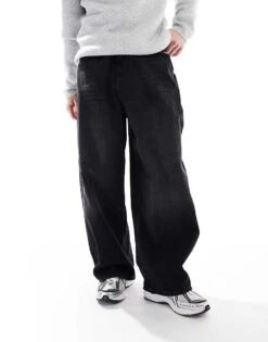 Pull&Bear Super Baggy Fit Jean In Black For Men -Pull&Bear Sales 207510690 1 black 1