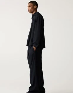 Pull&Bear Co-ord Tailored Trouser In Navy For Men -Pull&Bear Sales 207510696 3