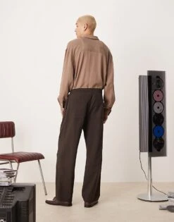 Pull&Bear Co-ord Tailored Trouser In Brown For Men 10 Pull&Bear Co-ord Tailored Trouser In Brown For Men -Pull&Bear Sales 207510709 3