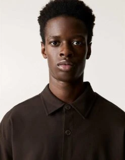 Pull&Bear Co-ord Shirt In Brown For Men 9 Pull&Bear Co-ord Shirt In Brown For Men -Pull&Bear Sales 207510722 3