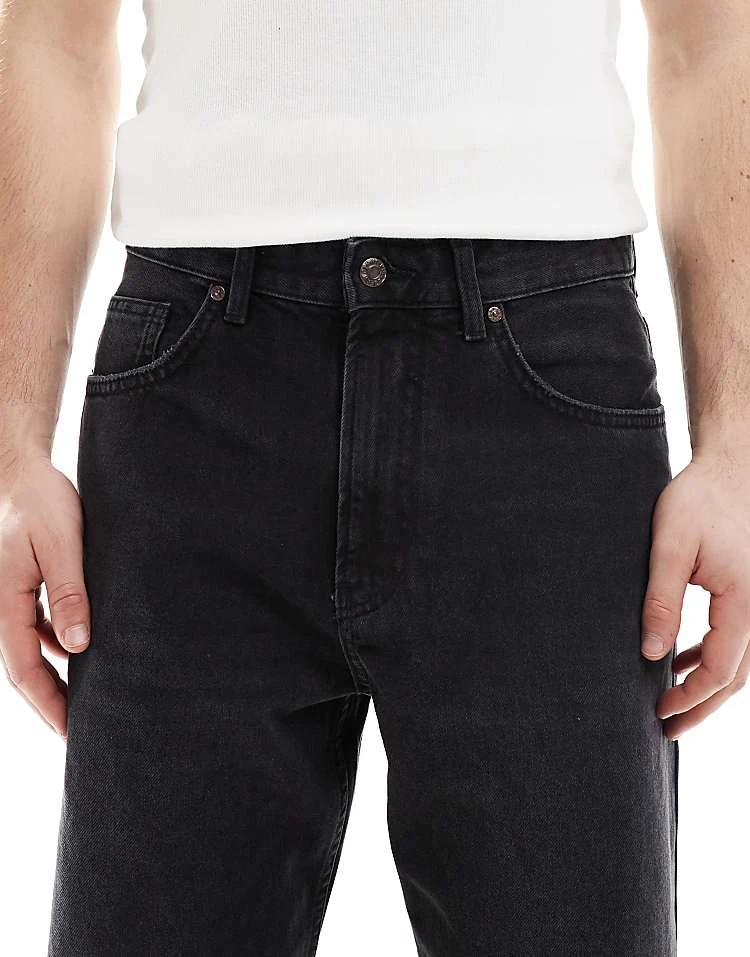 Pull&Bear Loose Fit Straight Leg Jean In Black For Men 7 Pull&Bear Loose Fit Straight Leg Jean In Black For Men - Image 5