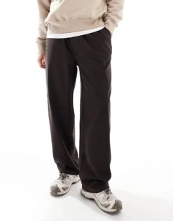 Pull&Bear Smart Jogger In Brown For Men