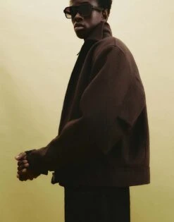 Pull&Bear Zip Through Jacket In Brown For Men