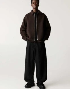 Pull&Bear Zip Through Jacket In Brown For Men -Pull&Bear Sales 207510765 3