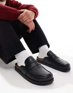 Pull&Bear Slip On Loafers In Black For Men -Pull&Bear Sales 207520126 1 black 1