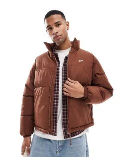 Pull&Bear STWD Puffer Jacket In Brown For Men -Pull&Bear Sales 207530017 1 brown 1