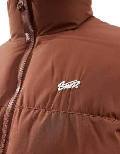 Pull&Bear STWD Puffer Jacket In Brown For Men -Pull&Bear Sales 207530017 3