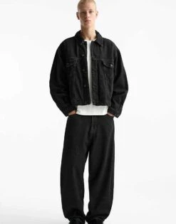 Pull&Bear Co-ord Denim Jeans In Grey For Men