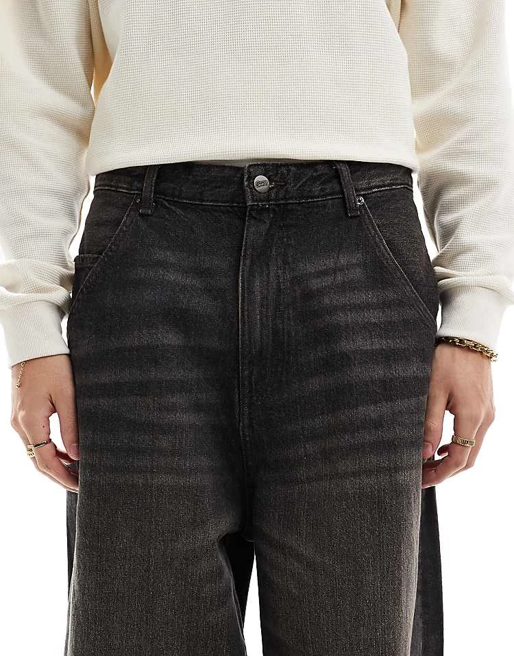 Pull&Bear Mega Baggy Jeans In Black For Men 7 Pull&Bear Mega Baggy Jeans In Black For Men - Image 5