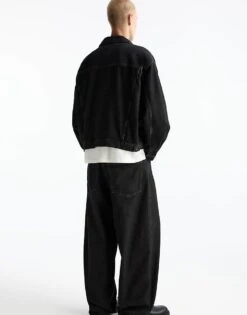 Pull&Bear Co-ord Denim Jacket In Grey For Men -Pull&Bear Sales 207539282 3