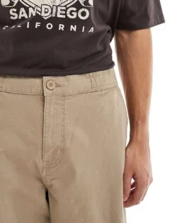 Pull&Bear Loose Fit Casual Trouser In Sand For Men Neutral -Pull&Bear Sales 207550048 5