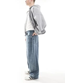 Pull&Bear Super Baggy Double Knee Jeans In Dark Blue For Men 10 Pull&Bear Super Baggy Double Knee Jeans In Dark Blue For Men -Pull&Bear Sales 207550082 3