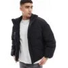 Pull&Bear Puffer Jacket In Black For Men -Pull&Bear Sales 207559778 1 black