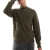 Pull&Bear Fisherman Knit Jumper In Khaki For Men Green -Pull&Bear Sales 207559794 1 green