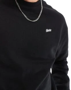 Pull&Bear STWD Sweatshirt In Black For Men -Pull&Bear Sales 207631023 3