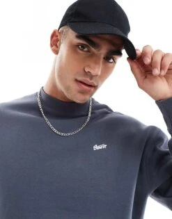Pull&Bear STWD Sweatshirt In Blue For Men -Pull&Bear Sales 207631038 4