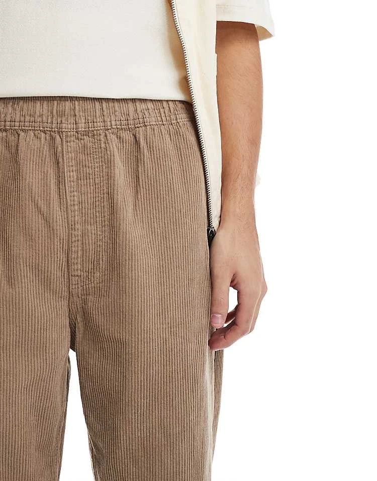 Pull&Bear Wide Leg Corduroy Trouser In Beige For Men Neutral 6 Pull&Bear Wide Leg Corduroy Trouser In Beige For Men Neutral - Image 4