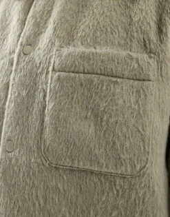 Pull&Bear Textured Shacket In Light Green For Men -Pull&Bear Sales 207631075 3