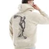 Pull&Bear Front Graphic Printed Hoodie In Stone For Men Neutral -Pull&Bear Sales 207631082 1 neutral