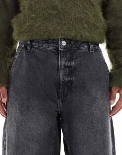 Pull&Bear Balloon Fit Jeans In Washed Black For Men 12 Pull&Bear Balloon Fit Jeans In Washed Black For Men -Pull&Bear Sales 207631087 5