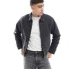 Pull&Bear Boxy Fit Zip Through Jacket In Grey For Men -Pull&Bear Sales 207631107 1 grey