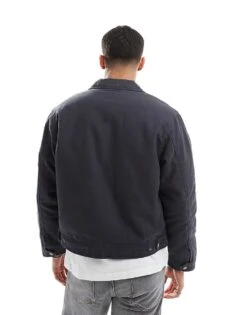 Pull&Bear Boxy Fit Zip Through Jacket In Grey For Men 9 Pull&Bear Boxy Fit Zip Through Jacket In Grey For Men -Pull&Bear Sales 207631107 3