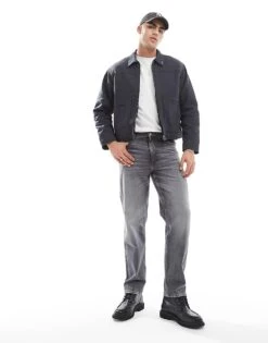 Pull&Bear Boxy Fit Zip Through Jacket In Grey For Men 10 Pull&Bear Boxy Fit Zip Through Jacket In Grey For Men -Pull&Bear Sales 207631107 4