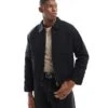 Pull&Bear Boxy Fit Zip Through Jacket In Black For Men -Pull&Bear Sales 207631133 1 black